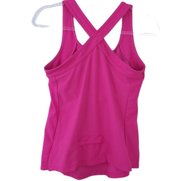Xersion Racerback Tank Medium Hot Pink Built in Bar, Barbiecore Athleticwear - Picture 2 of 4